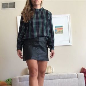 Plaid blouse